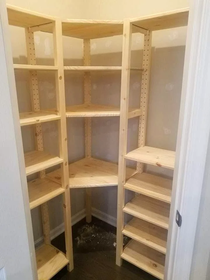 Custom fitted closet shelving and storage from a past project, view 1